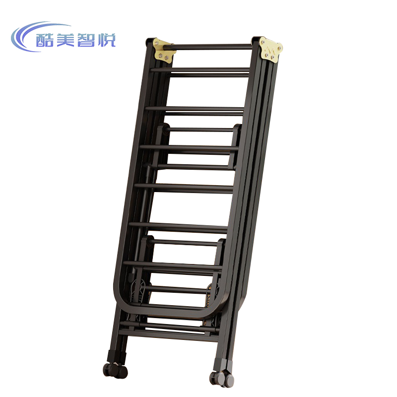 酷美智悦 黑色晾衣架三层 KM-RB005 个高清大图