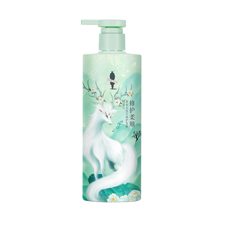 阿道夫神兽山海经茶麸护发素350ml 深层修护滋润润发乳 柔顺亮泽护发乳!高清大图