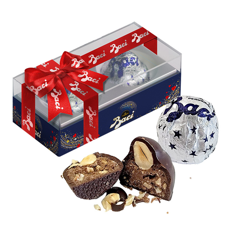 意大利Baci芭喜榛仁经典黑巧克力2颗盒装婚庆结婚喜糖礼盒