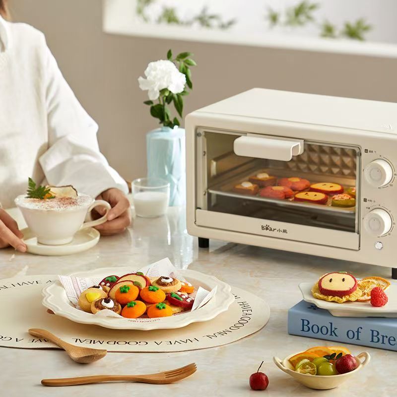 小熊电烤箱家用多功能10L米白色DKX-F10N3高清大图