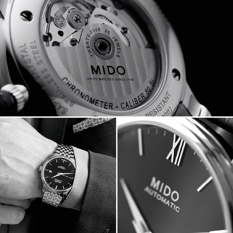 美度(MIDO)手表 瑞士原装进口贝伦赛丽系列天文台认证硅游丝长动能男士腕表 M027.408.11.051.00