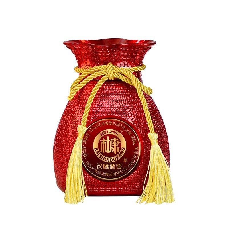 白水杜康汉唐酒窖福袋 52度浓香型白酒 500ml*2瓶装带礼袋中秋送礼