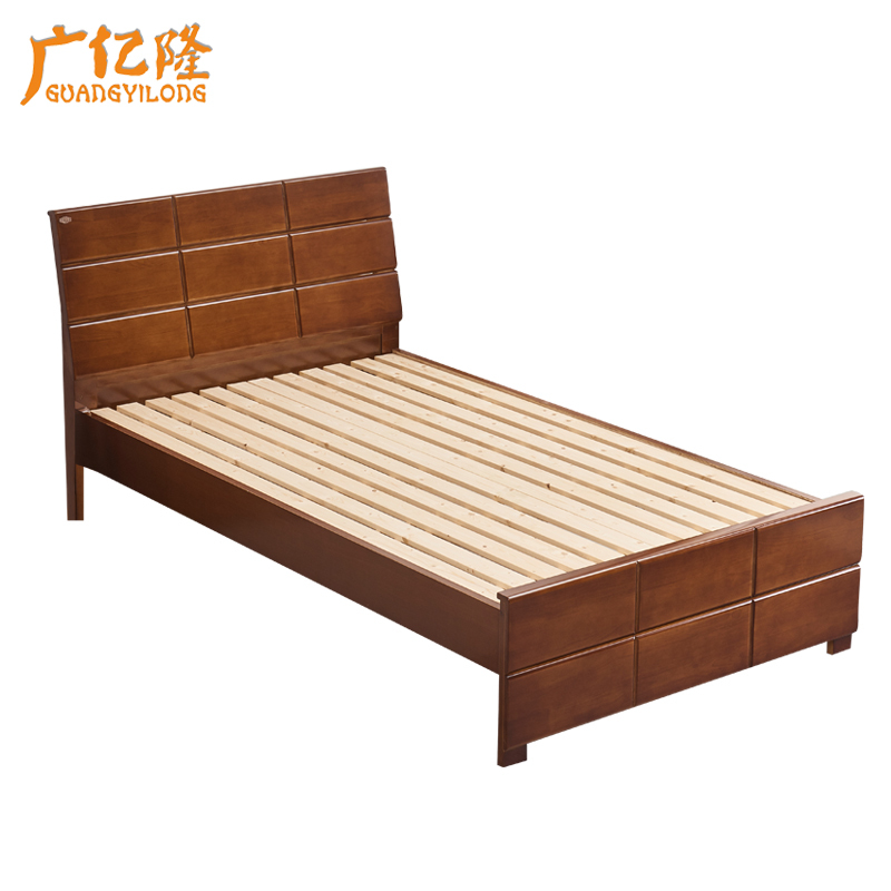 广亿隆实木床颜色可选可定制高清大图