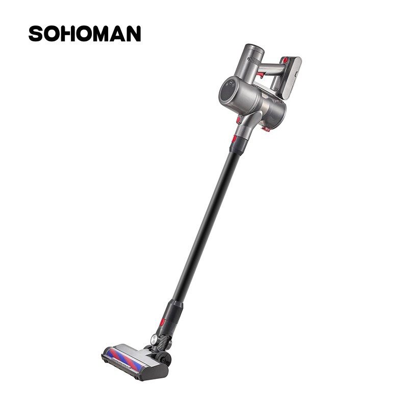 索哈曼(SOHOMAN) V22吸尘器无线手持家用毛发不缠绕大吸力小型吸擦手持无线吸尘器 除螨 宠物 V22 灰色