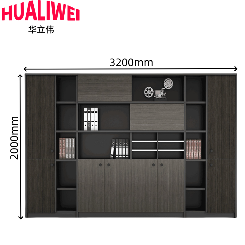 华立伟书柜资料柜3.2米台高清大图
