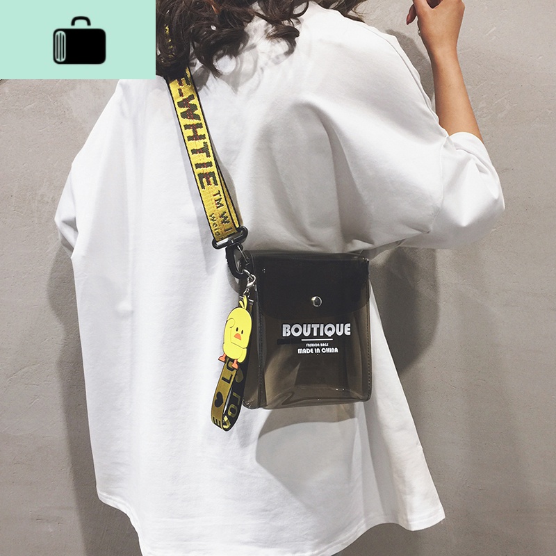 透明小包包女2020新款时尚百搭果冻小方包洋气休闲个性单肩斜挎包NEWLAKE高清大图