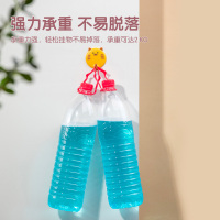 茶花121017胖猫挂钩粘钩强承重粘胶墙壁免打孔厨房门后帽子收纳挂衣钩子