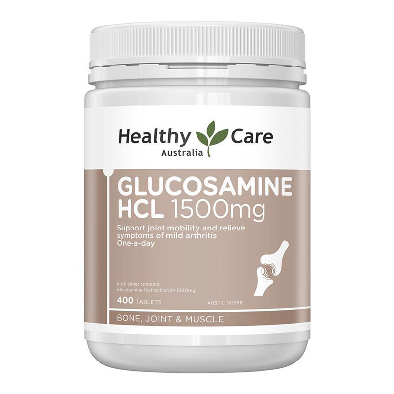 Healthy Care维骨力关节灵盐酸氨糖关节骨骼保护片剂1500mg400粒/瓶装 澳洲原装进口膳食营养补充剂