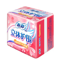 苏菲(SOFY)立体护围柔棉感日用卫生巾轻薄棉柔230 10片(新老包装随机发货)
