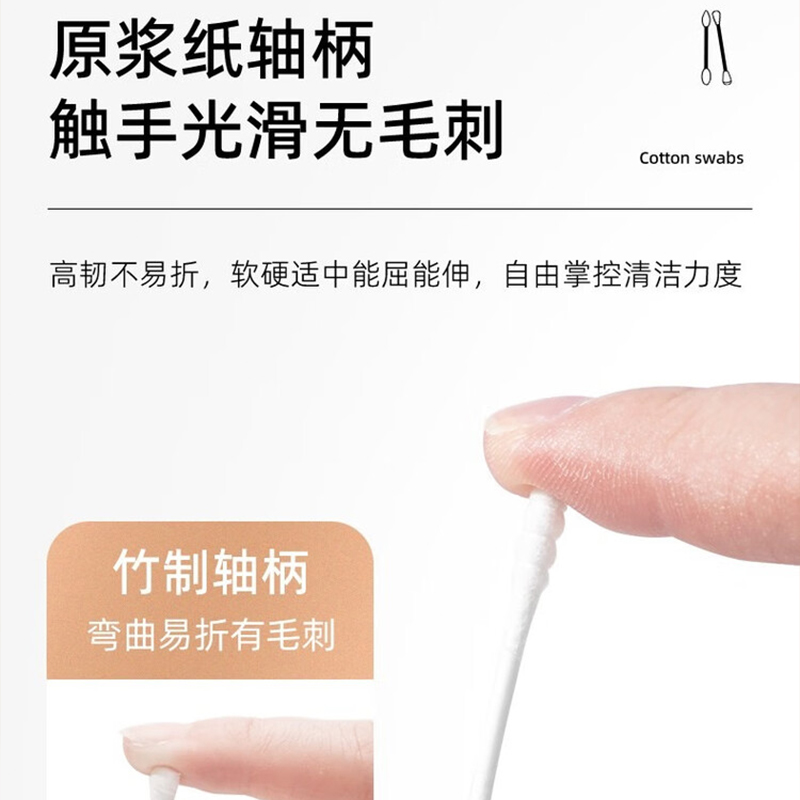 悦适(h’yeas) 3EDA450(盒装) 悦适日用棉签450支*3盒高清大图