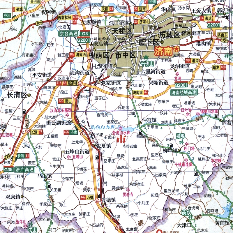 行车地图自驾游线路沿途济南日照青岛曲阜泰安等景点分布图>800_800