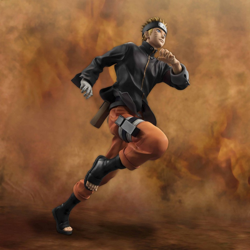 国产盒装火影忍者剧场版thelast漩涡鸣人奔跑鸣人手办模型