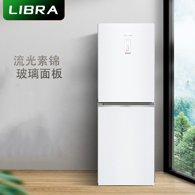 新飞390升大容量双开门家用冰箱玻璃面板可拼接嵌入冰箱BCD-390WG2A高清大图