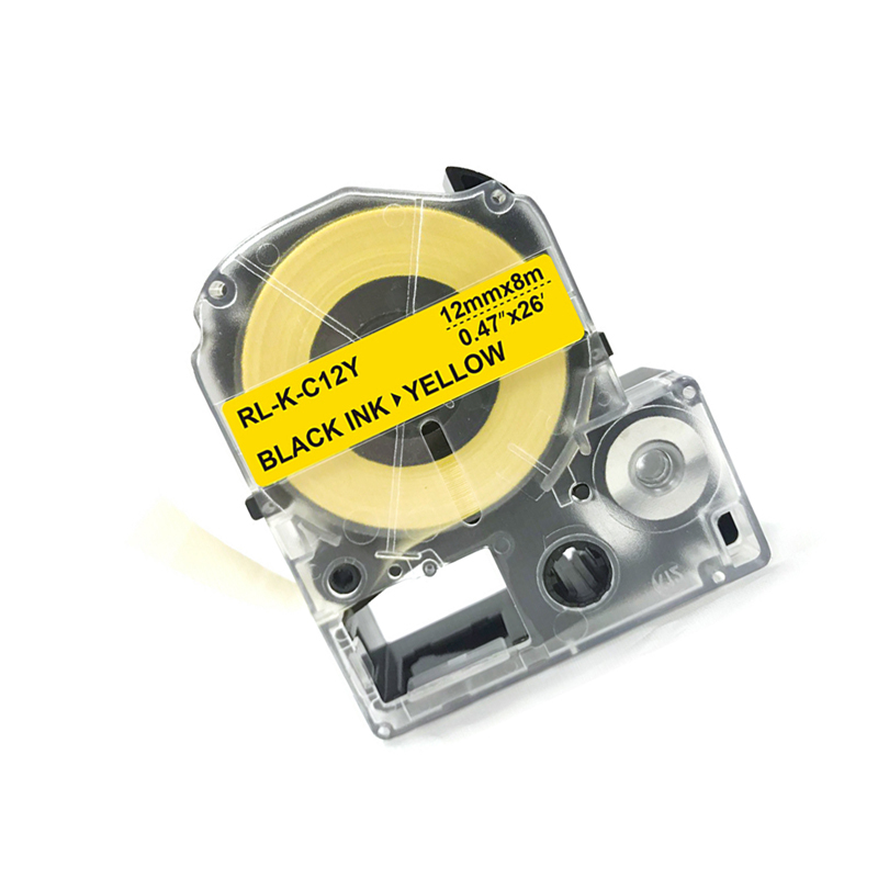 扬帆耐立(YFHC) 锦宫SC12Y标签色带(黄底黑字/12mm) 适用SR230C/230CH/530C/550C