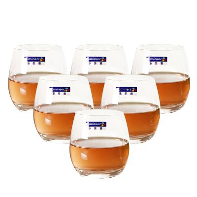 法国弓箭(ARC) 乐美雅透明玻璃杯水杯饮料杯啤酒杯烈酒杯套装320ML(六只装)H9207不含铅易洗