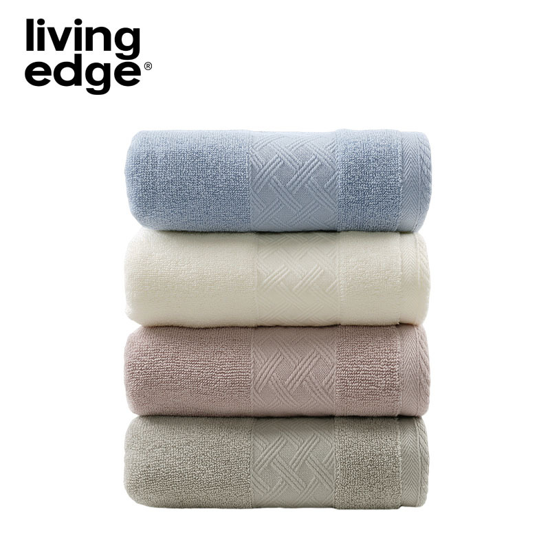 栎捷时(LIVING EDGE)抗菌纯棉毛巾斜纹款 34*74cm/100g