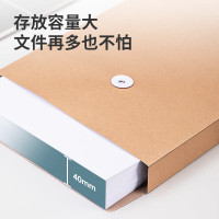 得力(deli)5953牛皮纸档案袋10个/包 A4文件袋 投标资料袋 纸质文件袋