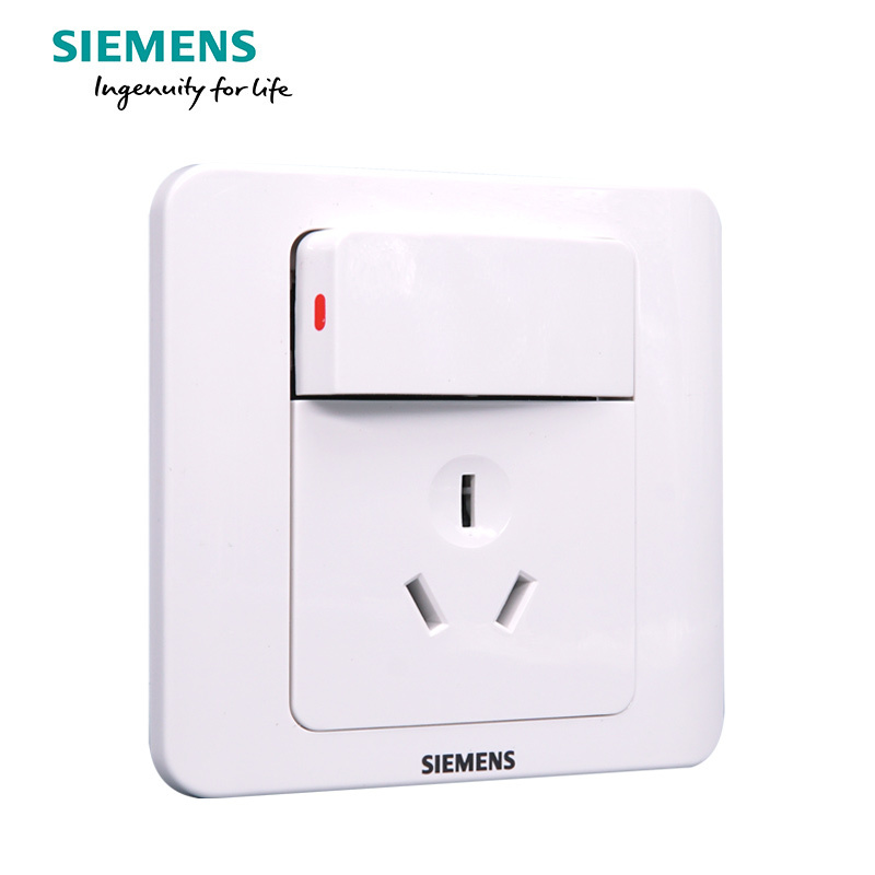 西门子(SIEMENS)开关插座 远景雅白系列一开10A三孔插座5UB01051CC1