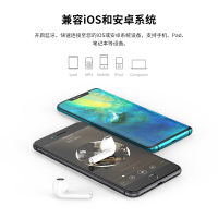 【美国W&P】蓝牙耳机5.0真无线运动篮牙耳机双耳塞式跑步入耳式超迷你隐形iPhoneX7p8p华为苹果安卓手机通用
