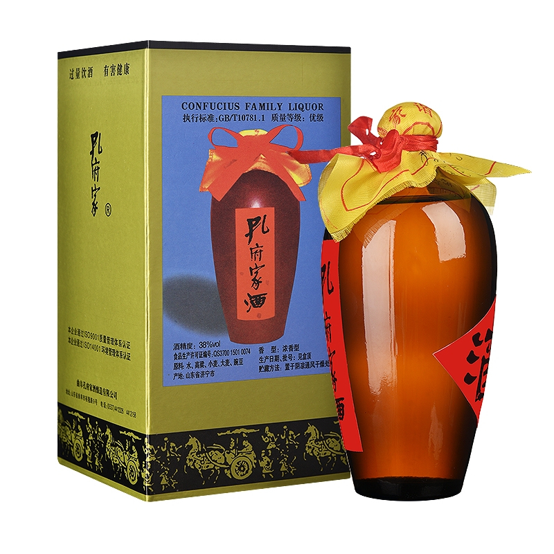 孔府家酒 陶天下大陶 38度 500ml*6 整箱装 山东白酒(新老包装随机发货)