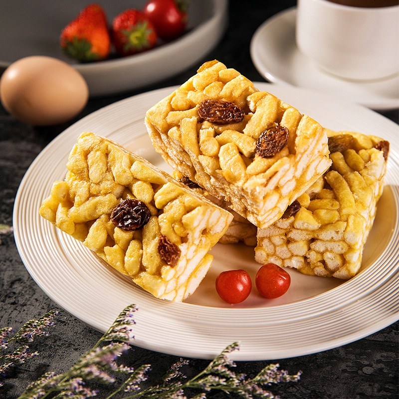 凯利来沙琪玛酥小吃食香酥饼干糕点心早餐下午茶整500g沙琪玛送500g