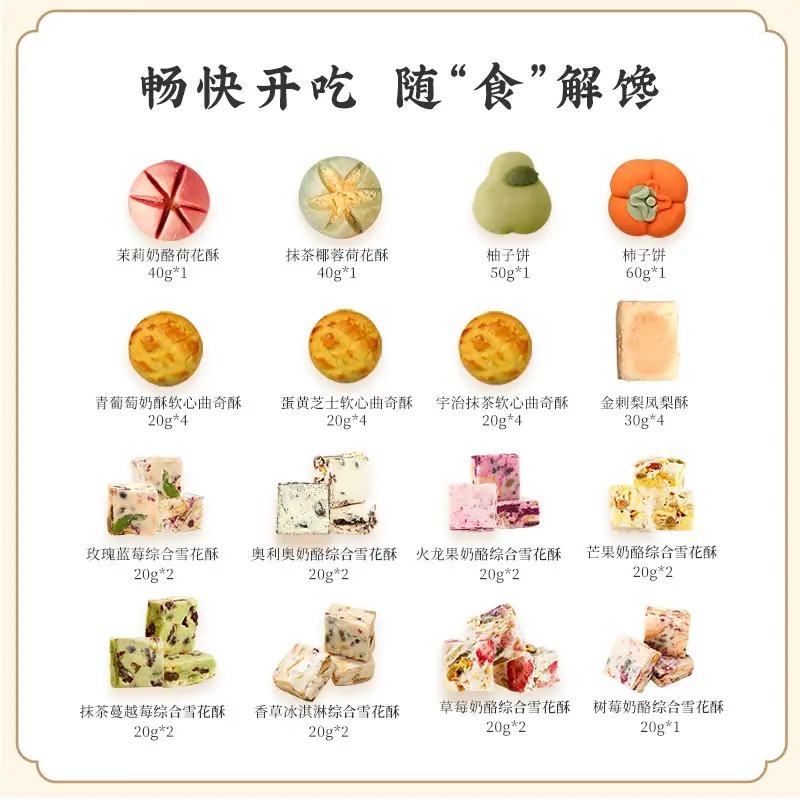 雅觅“律动食光” 糖菓点礼盒850g高清大图