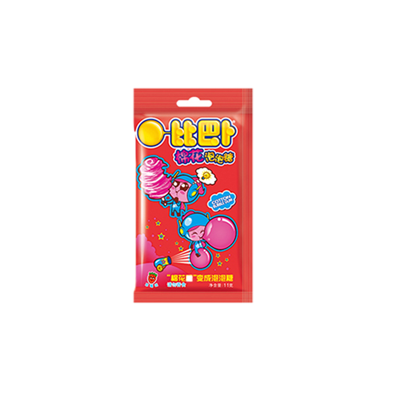 比巴卜草莓味棉花泡泡糖11g