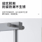 冀华美 拖把架落地式移动不锈钢工具收纳整理-拖把架5拖6钩[移动+灰桶+扶手]
