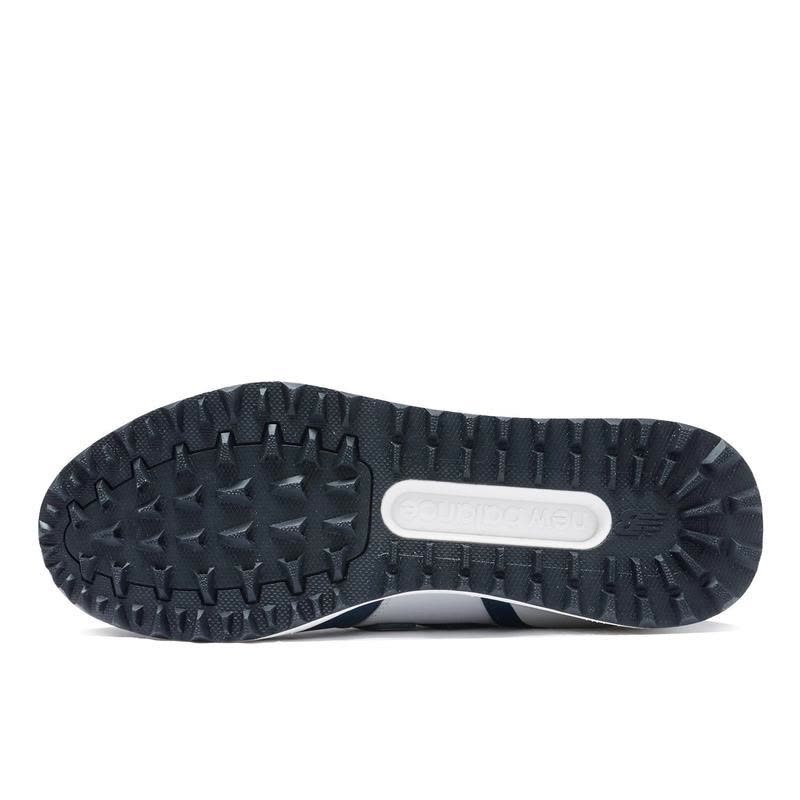 新百伦(New Balance)男款跑鞋休闲运动潮流百搭白色海军蓝拼色减图片