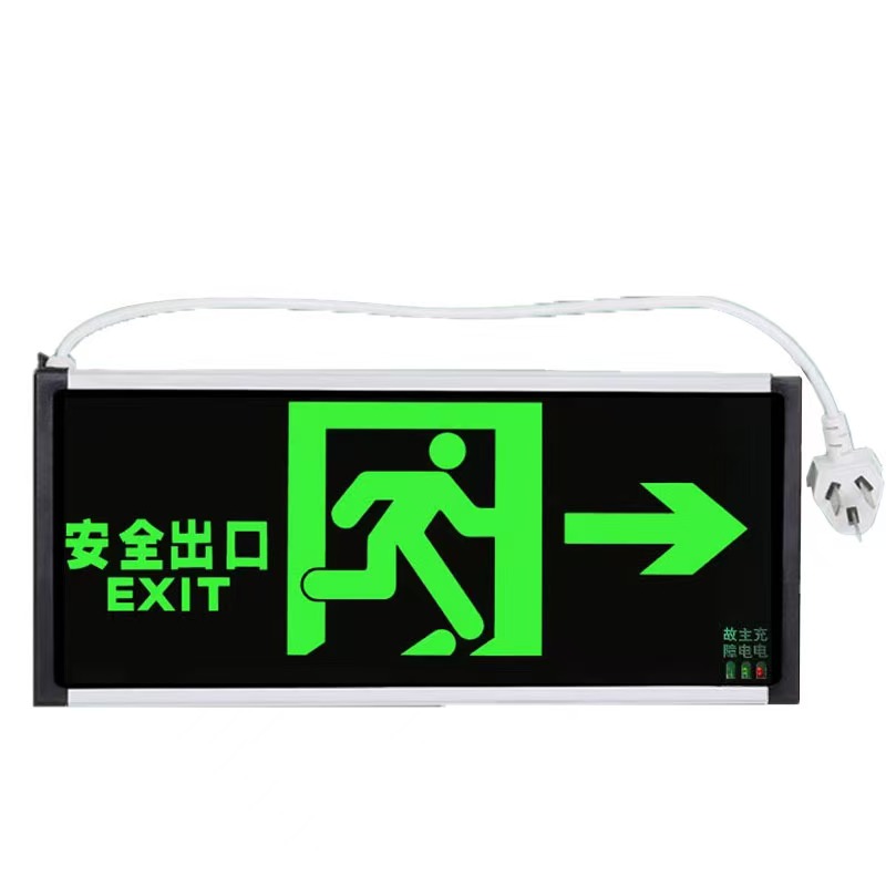 西瑞思免接电自发光消防应急指示牌(备注方向) XRS-DMP /块高清大图