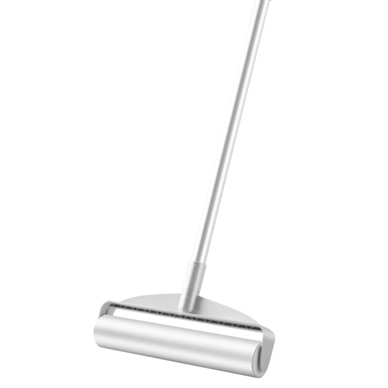 茶花(CHAHUA)长柄粘毛器长短加长伸缩粘毛刷衣物滚刷替换纸粘尘纸拖把除尘滚筒 19cm伸缩长杆粘毛器含6卷纸