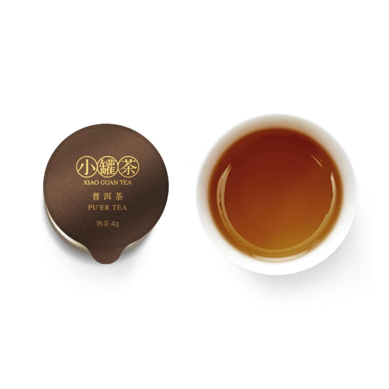 小罐茶 金罐10 罐装 普洱熟茶 40g(4g×10罐)高清大图