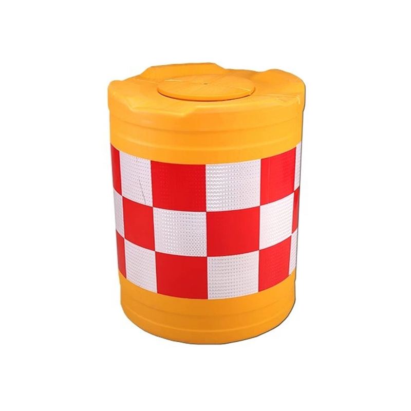 臻远ZY5072415防撞桶塑料隔离墩道路注水交通反光警示桶 吹塑600*800mm