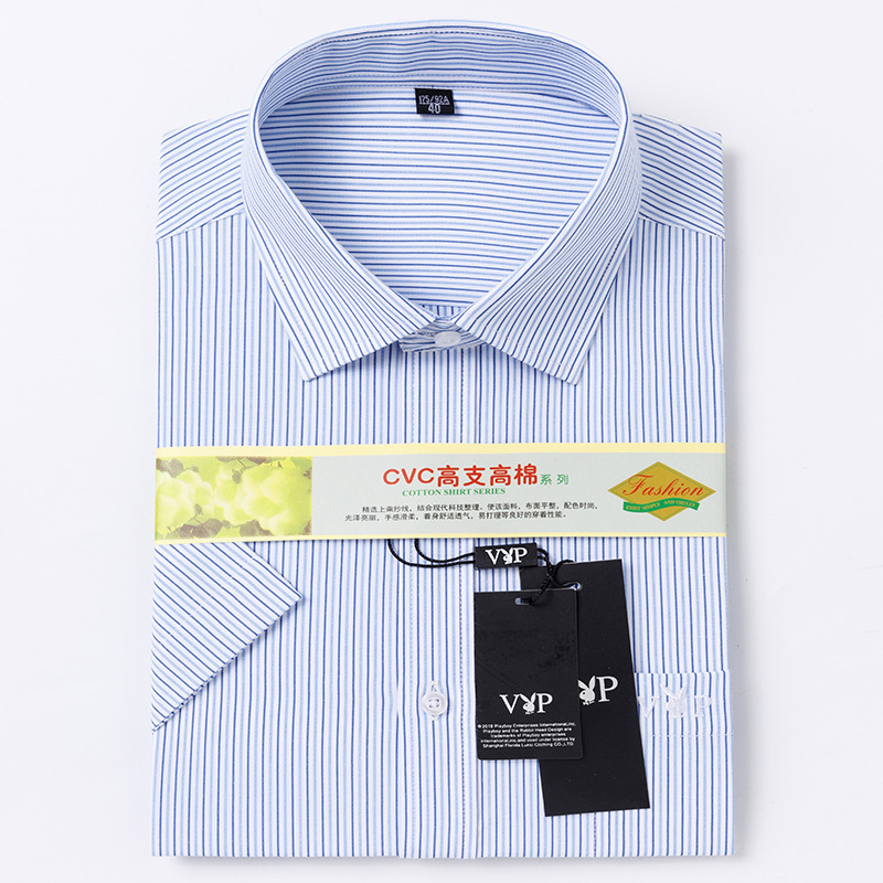 高品质工装衬衫2021年夏季新款短袖男士衬衫青中年商务休闲工装百搭时尚男士短袖衬衫男装LEEVIRHINO