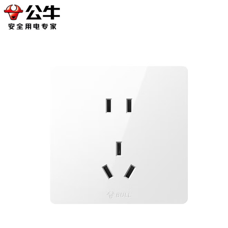 公牛(BULL)插座 G59Z223 明装大板开关正五孔插座 个