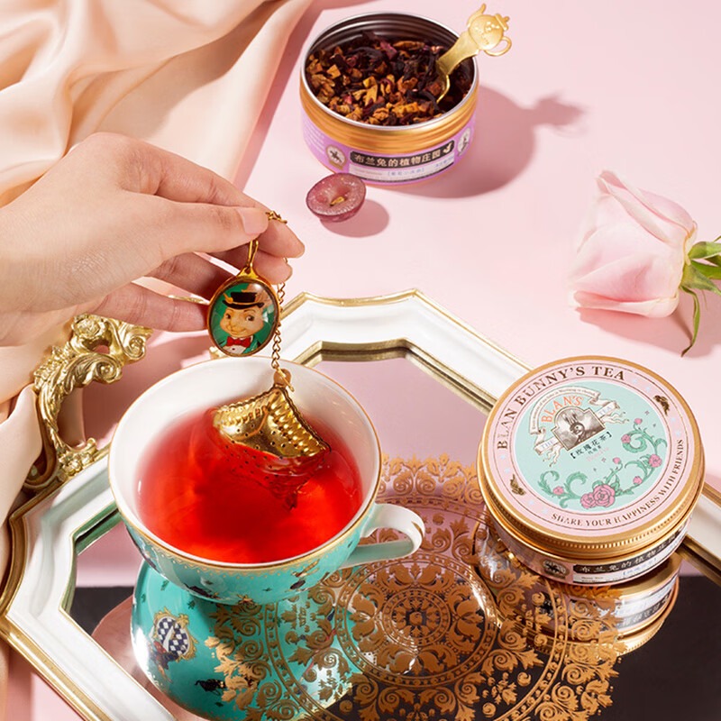 布兰兔仲夏梦花园花果茶礼盒141g高清大图
