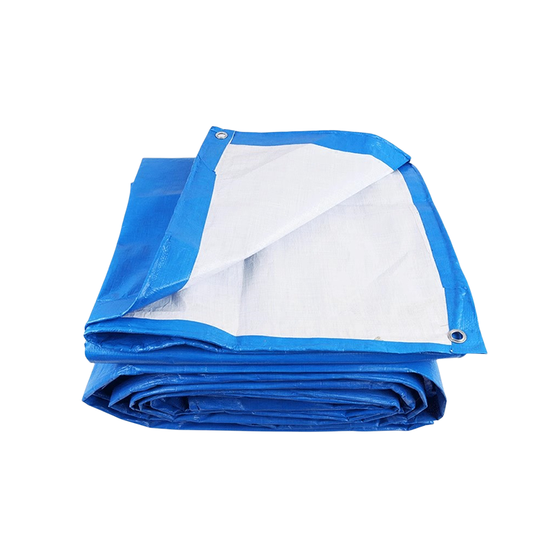 永满铁运 篷布 PE蓝白篷布 4*4m 张高清大图