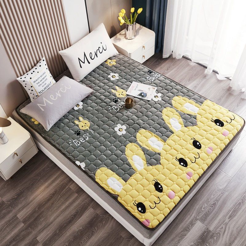 法兰绒床垫加厚防滑冬天保暖睡垫榻榻米软垫被学生宿舍单人床褥子高清大图