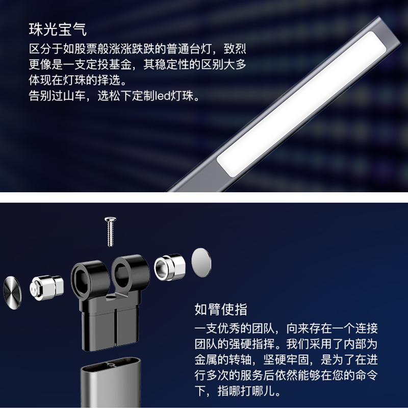 松下(Panasonic)台灯国A级护眼台灯LED台灯多段调光儿童学习台灯阅读工作台灯 HHLT0420