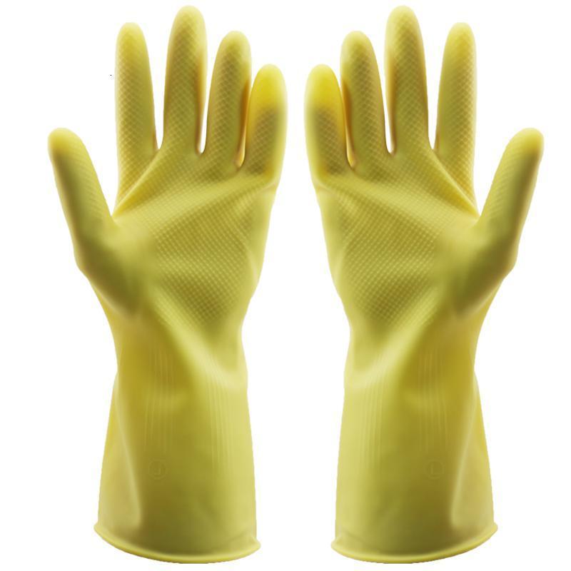 胶皮手套劳保耐磨加厚防水乳胶家务洗衣橡胶家用洗碗手套女