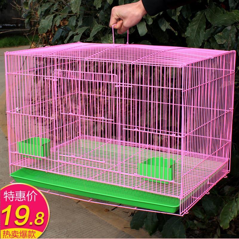 小号兔笼(单笼)随机色 随机色 兔笼兔子笼子特大号免自动清粪宠物荷兰猪兔兔家用养殖用品别墅窝