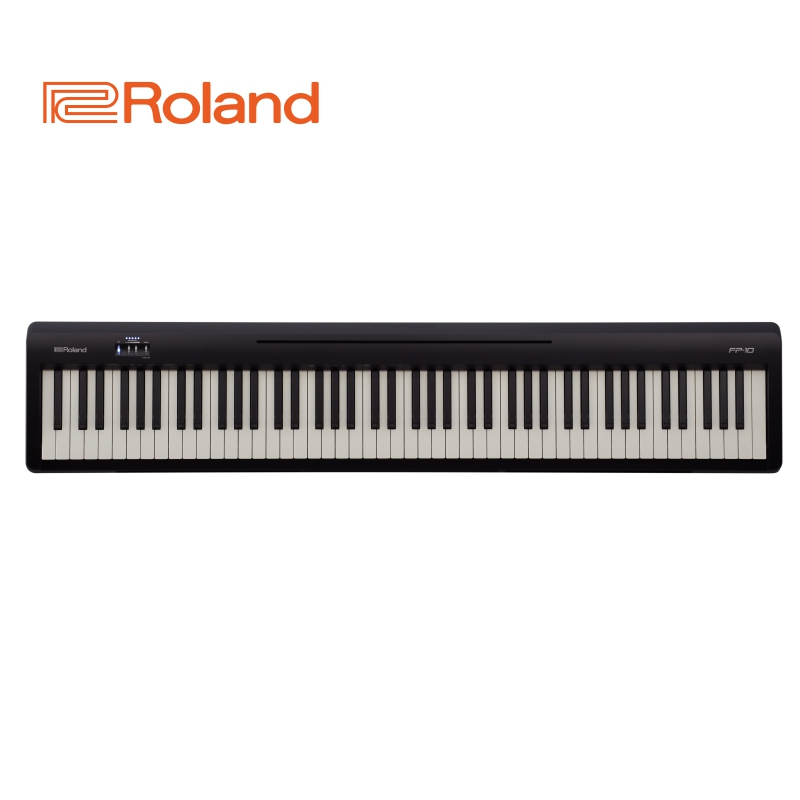 罗兰自营(Roland)电钢琴fp10 FP-10智能电子钢琴88键重锤便携式初学者家用U型琴架+双人琴凳+耳机全套礼包