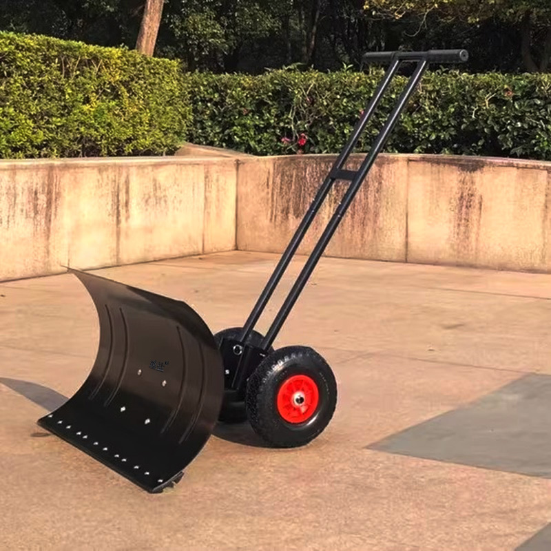 璐盐 除雪车推雪铲 双杆100cm 个高清大图