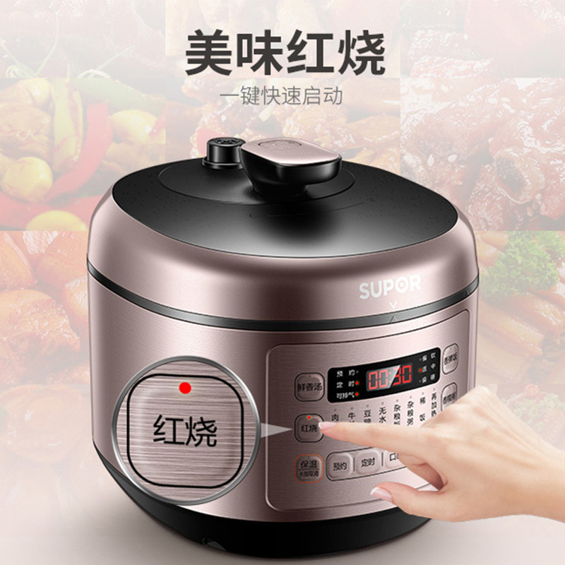 苏泊尔（SUPOR）电压力锅家用5L双胆球釜饭煲智能电压力锅双胆双味