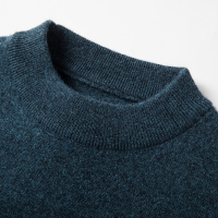 免费试穿 精纺纯山羊绒牧绒多斯高档纯羊绒衫男长袖新款纯色圆领针织体恤衫青年毛衣打底衫品牌毛衣男商务休闲大码毛线衣正品