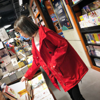 【1折价66.9元】唐狮风衣女中长款韩版春季新款秋装外套宽松初秋小个子学生薄