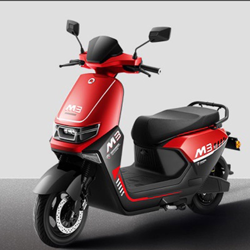 新日电动摩托车两轮 陆行M3 72V35Ah石墨烯铅酸电池 前后碟刹 1000W电机 合金亮红 72V35Ah石墨烯含纸箱包装不包邮（限批采）