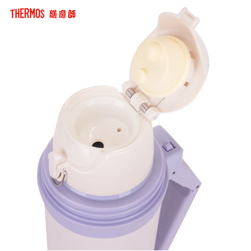 膳魔师(Thermos)高真空304不锈钢保温杯瓶户外大容量 便携保温壶旅行水杯FFW-1000PL 紫色