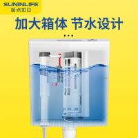家用马桶水箱卫生间蹲便器蹲厕水箱节能冲力加厚挂墙厕所冲水箱-14L大容量·金边加厚箱体(送安装包·75管)+喷枪套装