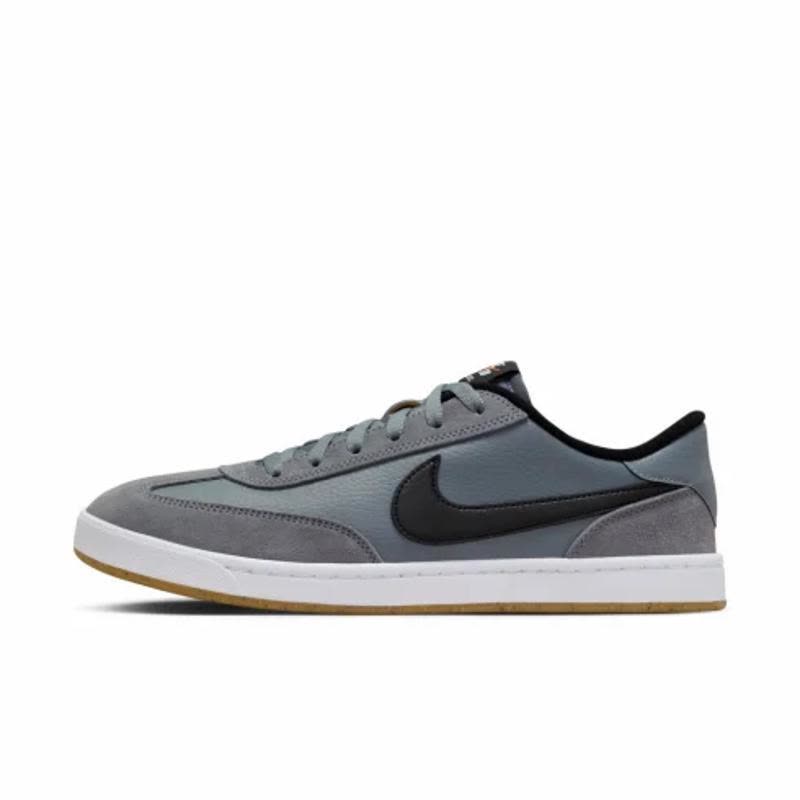 耐克(NIKE)NikeSB经典款休闲板鞋男春季全粒面皮革滑板鞋灰黑撞色图片